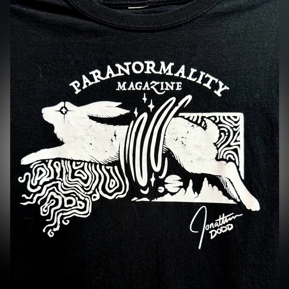 Rare Jonathan Dodd Design for Paranormal Magazine Graphic T-shirt Size S